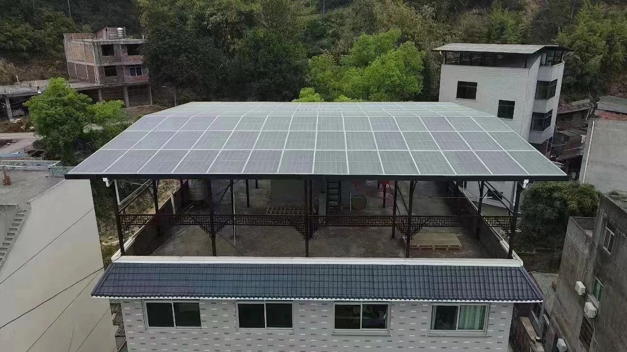 黑河15kw+10kwh自建别墅家庭光伏储能系统